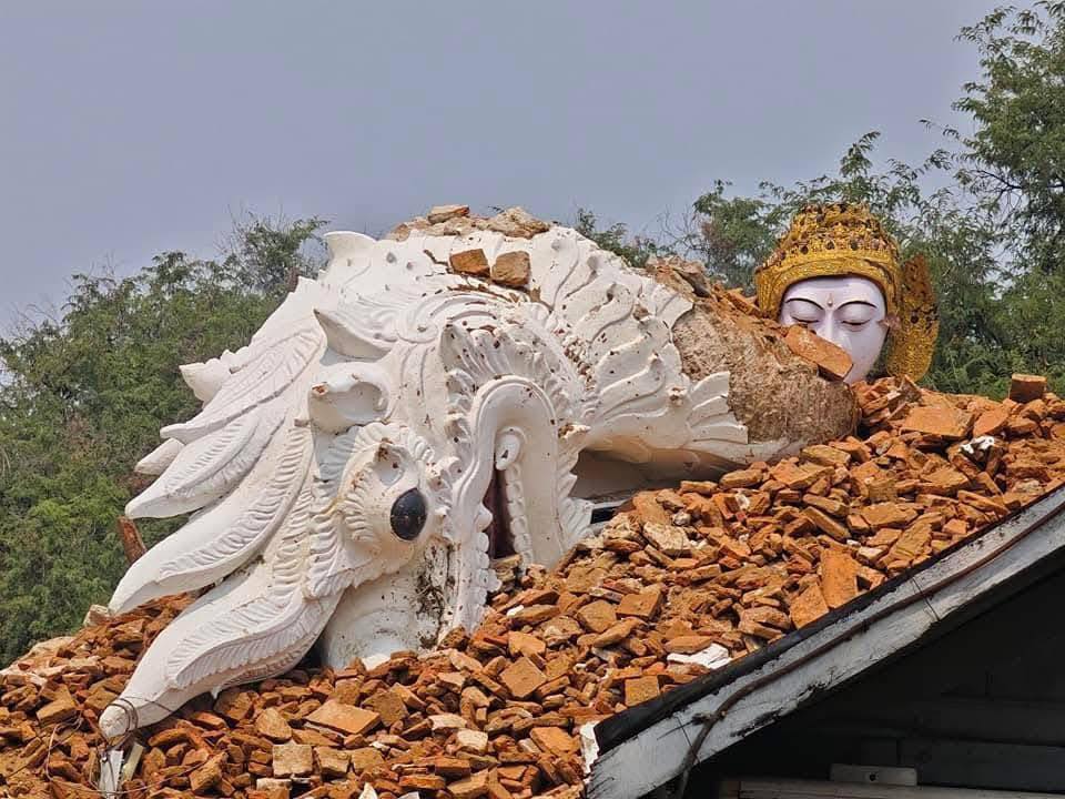 ငလျင်ကြောင့် ဘုရားစေတီ ၄၈၀၀ ကျော် ပျက်စီး ဆုံးရှုံး